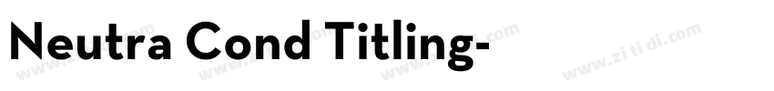 Neutra Cond Titling字体转换